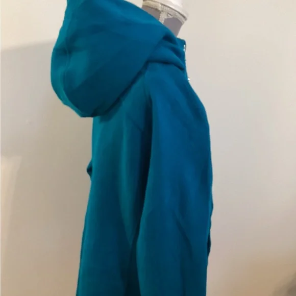 Lululemon full-zip teal scuba Hoodie.(size 10) - Picture 3 of 6